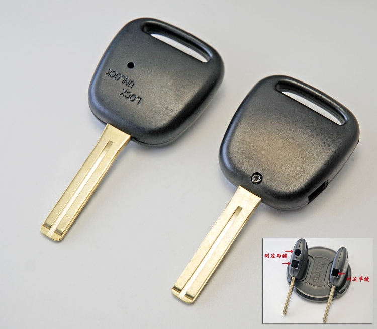 凌志LS400直板遥控钥匙壳老款凌志单键两键直板钥匙壳