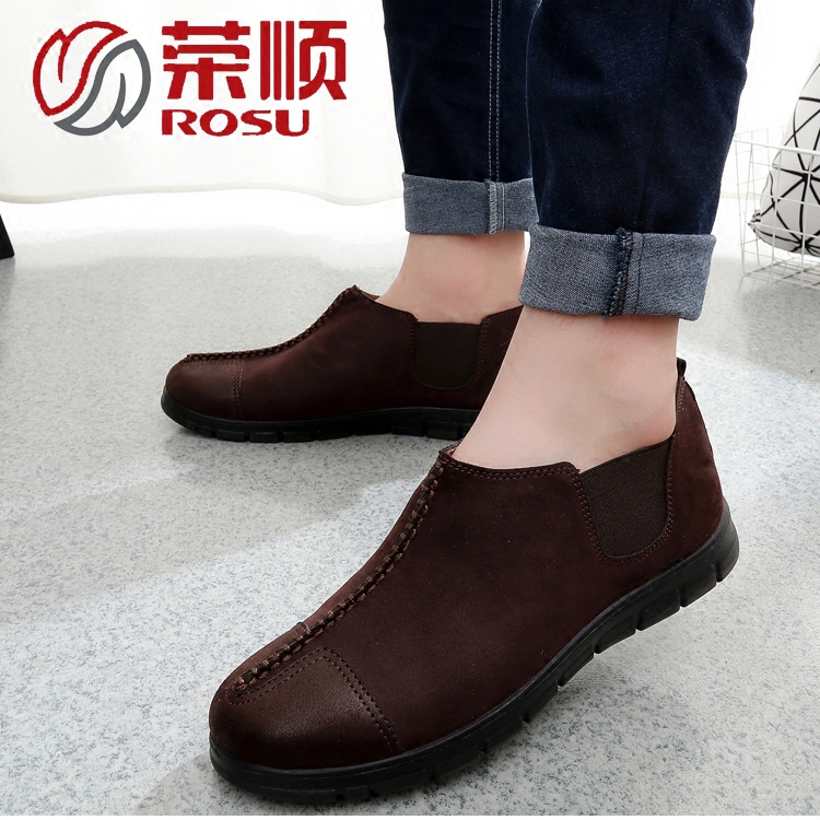 荣顺正品老北京布鞋中国风男软底圆头爸爸春秋透气新款休闲包邮