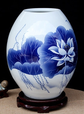 景德镇大师手绘陶瓷花瓶