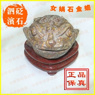天然瑰宝 正品 女娲石 金蝉雕塑 摆件 室内摆设