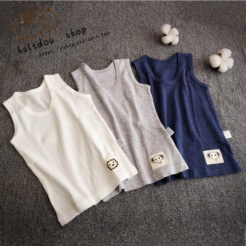 宝宝背心夏男童纯棉婴儿小童跨栏打底衫卡通纯色夏季舒适透气薄款|ruв категории Детская одежда, жилет подтяжки - от Buy2taobao.com для оказания профессиональной услуги покупки агента Taobao