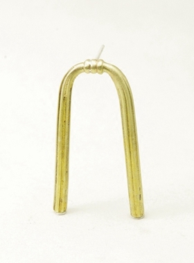 WHITE DWARF|头发耳钉DPOB耳环黄铜/925银理性独立设计师原创首饰