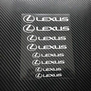 LEXUS 凌志卡鉗貼耐高溫剎車貼汽車貼紙個性 卡鉗改裝 包郵