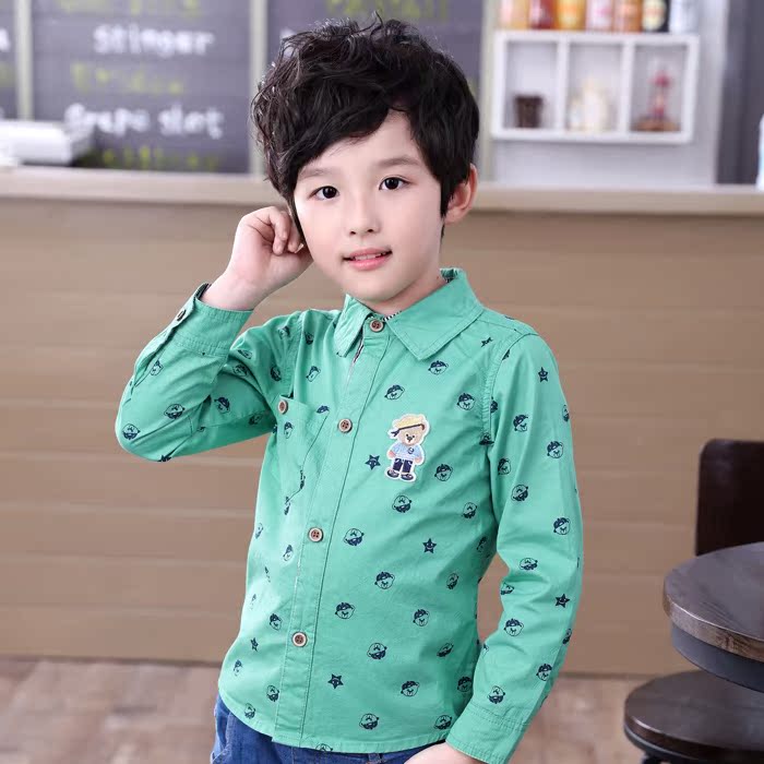 Chemise garcon à manche longue - Ref 2074390 Image 1