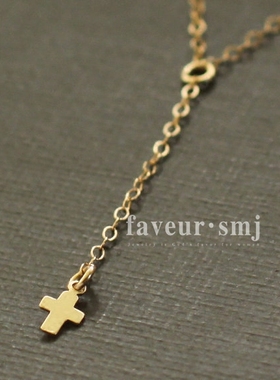 mini以色列设计师风包金纯银项链