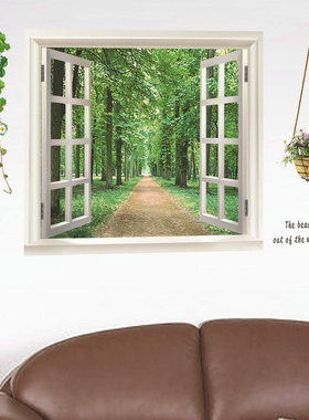 green woods ndow vinyl wall stickers home decor ing