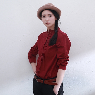 一衣江南春装新款棉麻文艺衬衫