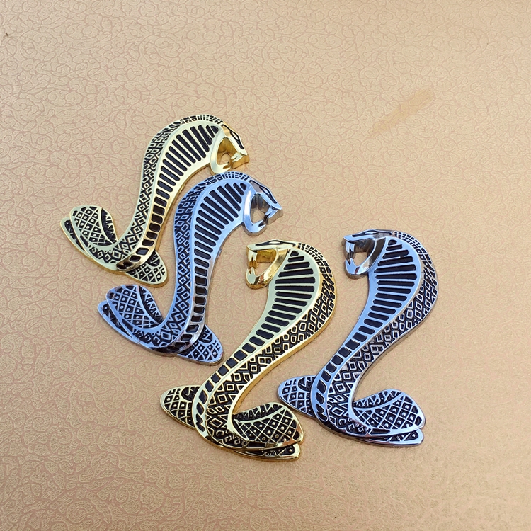 3d立体眼镜蛇车贴蝰蛇改装中网标叶子板侧标车身贴后尾箱装饰贴标