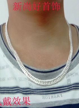 银项链男士毛衣长短脖子配饰马鞭