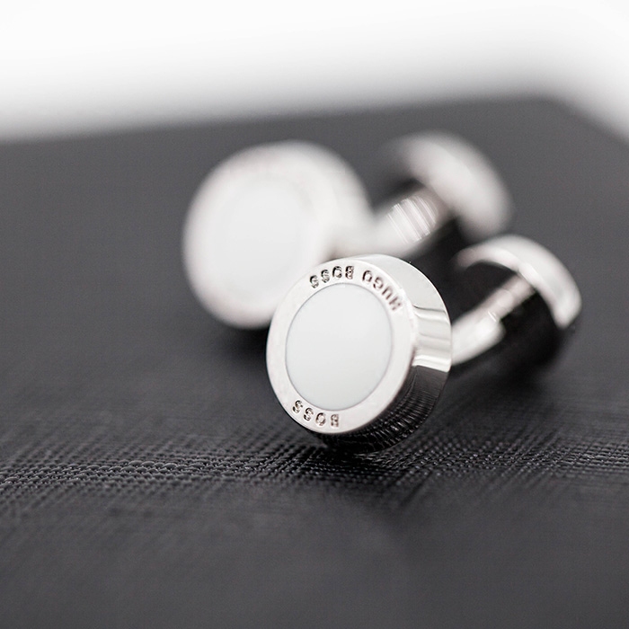 现货 HUGO BOSS 50219288-100雨果波士男士商务袖扣袖钉珐琅白色|ruв категории Аксессуары, запонки - от Buy2taobao.com для оказания профессиональной услуги покупки агента Taobao