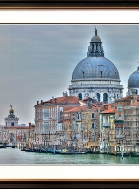 纯进口原版画芯经销商美式家居hhai*borh*ouse装饰画 威尼斯