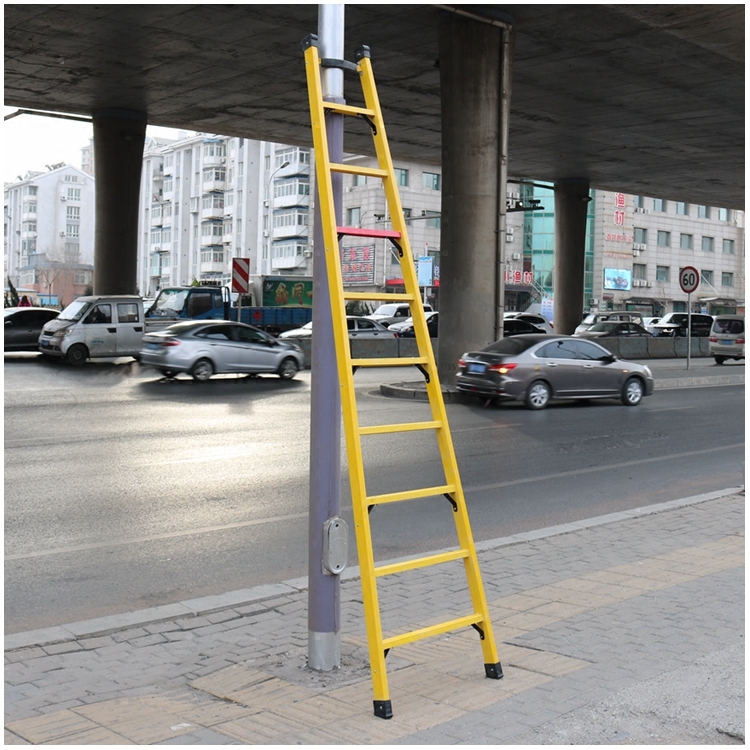 玻璃钢纤维绝缘梯单直梯