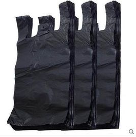 手提背心式垃圾袋加厚黑色一次性塑料袋马甲袋家用厨房提手袋