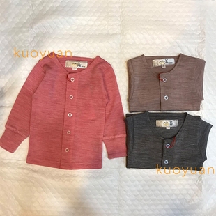 儿童羊毛内衣 凤凰牌纯羊毛加绒保暧内衣婴儿宝宝羊毛衣开衫