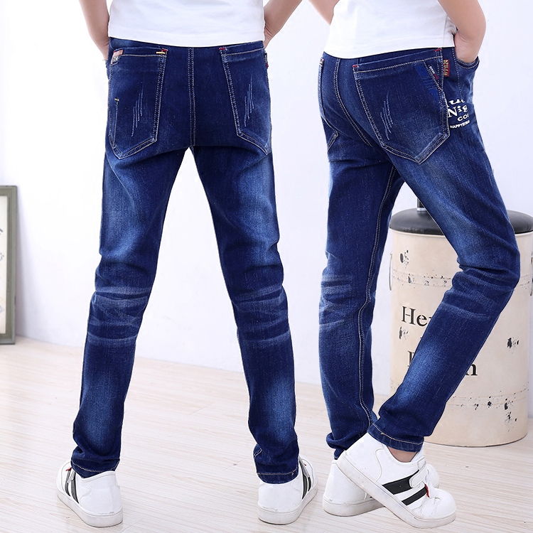 Pantalon garcon en Coton denim bombe - Ref 2055316 Image 5