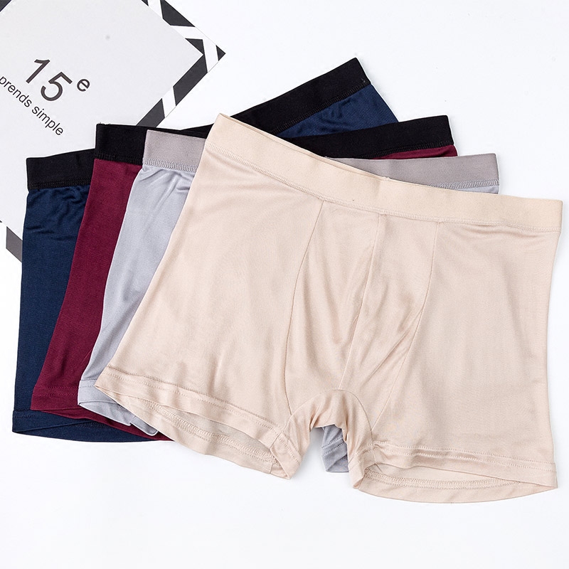 100%桑蚕丝男士真丝男运动型内裤