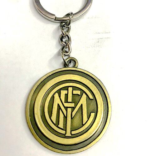 bronze key chain real madrid barcelona football souvenir