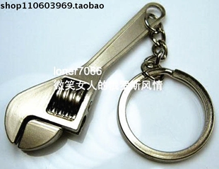 Z35特价工具钥匙扣挂件单扣包包扣不锈钢合金扳手仿真袖珍可爱