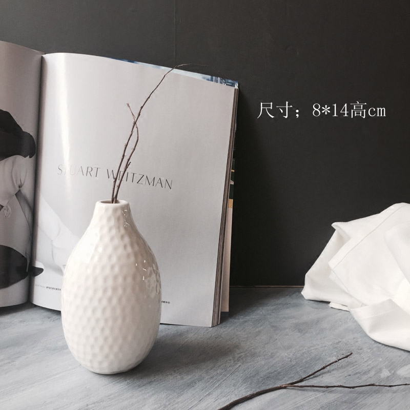 北歐ins簡約陶瓷花瓶辦公室餐桌擺件小清新文藝白色水培幹花花瓶在類目 家居飾品, 花瓶/花器/仿真花/仿真飾品, 花器/花瓶, 花瓶中 - 來自Buy2taobao.com提供專業的淘寶代購服務
