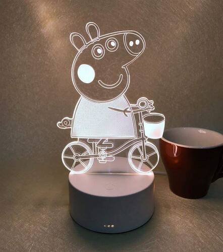 mini bedroom 3d lamp plug baby bedside lamp led night light