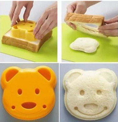 little bear shape sandwich mold bread cake mold maker diy mo