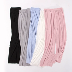 Pajama quần nữ quần short mùa hè nữ quần mỏng váy bông chần bông quần nhà quần quần lớn 衩 phụ nữ bông quần lụa quần short nữ