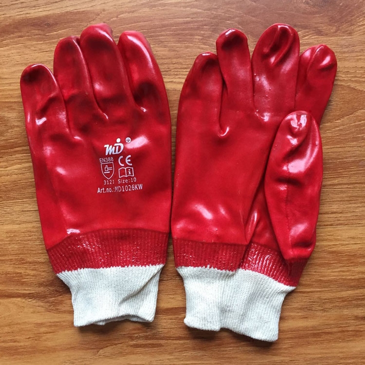 10双包邮加厚耐油止滑劳保手套耐酸碱浸塑工业手套塑胶防水手套