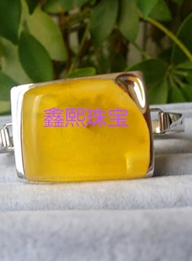 diy代加工来图定做蜜蜡银手镯