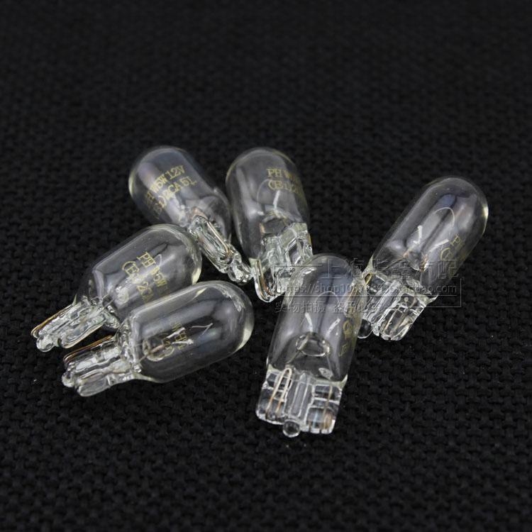 适用小汽车示宽灯W5W T10 12V5W驻车灯插片式大灯内小灯泡配件