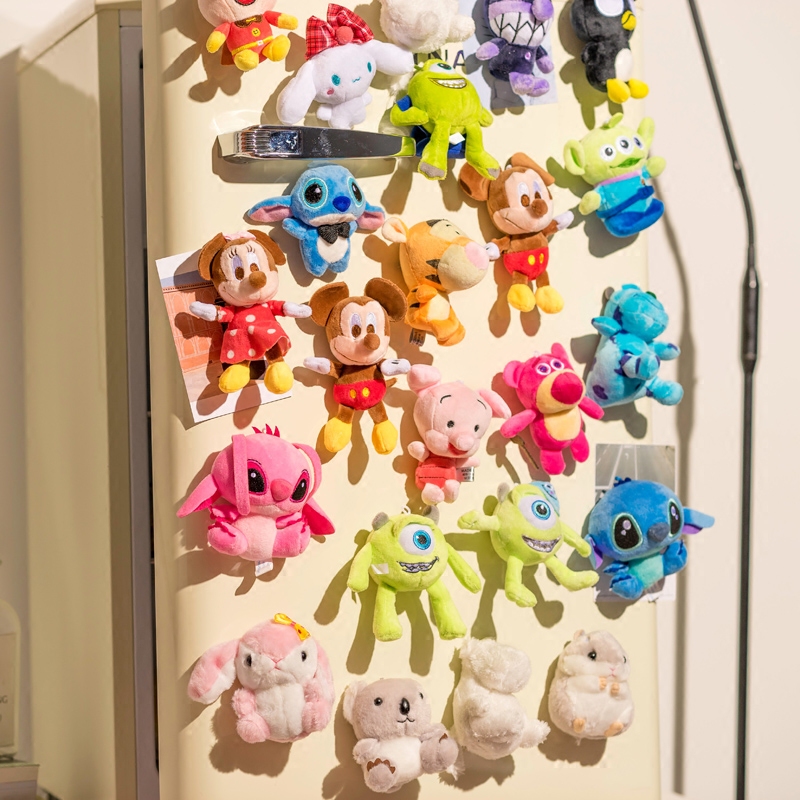 CUTE JAPANESE CARTOON ANIME REFRIGERATOR STICKERS CREATIVE PERSONALITY MAGNETS IRON STONE PLUSH TOYS MAGNETIC STICKERS PENDANT