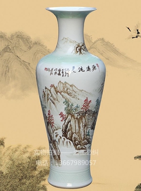 景德镇手绘送礼佳品落地大花瓶