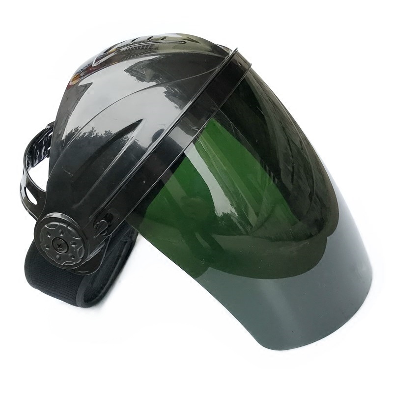 包邮YN半头盔电焊面罩切割焊接PC抗冲击头带可调可翻起