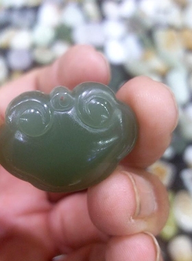 挂件饰品和田玉贺岁如意项坠