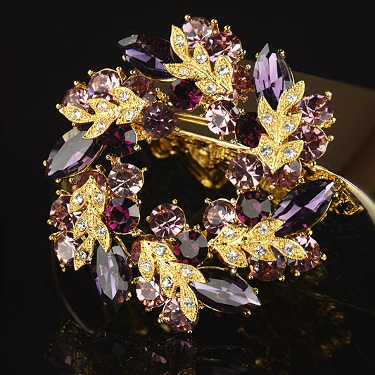 Broche femme en cristal autrichien - Ref 1178635 Image 1
