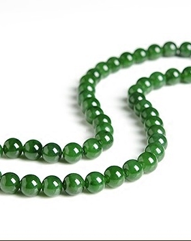 碧玉配证书现货全新珠链