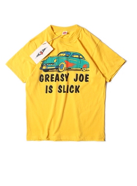 GREASY SLICK 复古汽车 阿美咔叽 美式复古休闲 短袖T恤 TEE