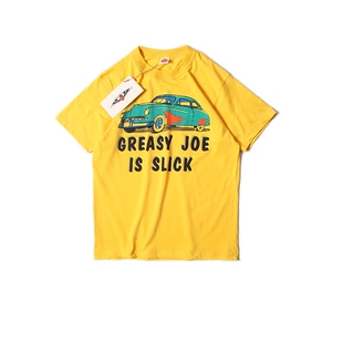阿美咔叽 TEE GREASY 复古汽车 短袖 T恤 复古休闲 SLICK 美式