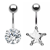 闪钻肚脐环款 时尚 耳钉简约耳环耳扣防过敏 杨丞琳同款 日韩港台风格