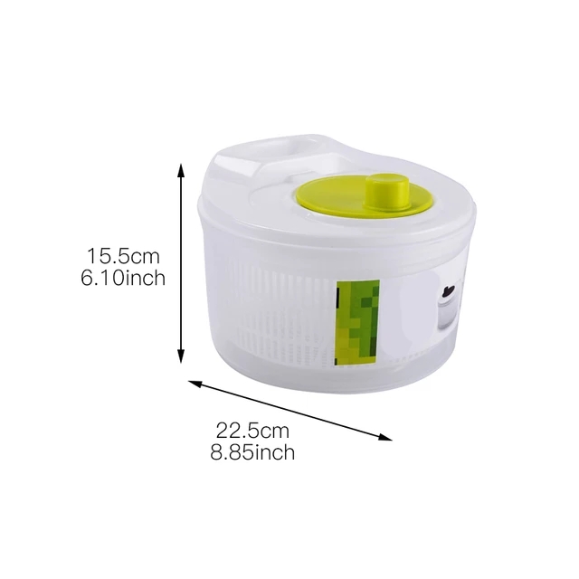 Salad Spinner Lettuce Greens Washer Dryer Drain Crisper Stra