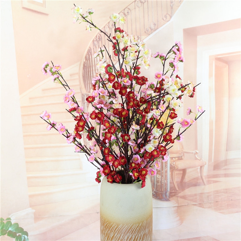 单支腊梅仿真梅花假花干花花瓶插花花艺家居饰品中式意境装饰摆件