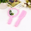 Pink European mirror comb portable originality Anna Sui Princess Mononoke mirror comb Handle