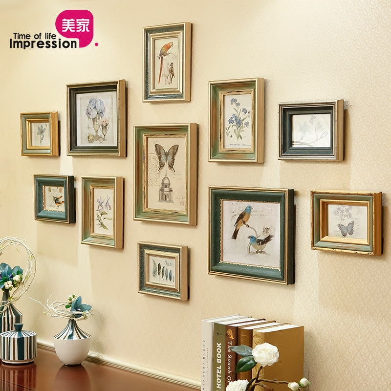 European style solid wood Photo wall Decorative painting modern Simplicity a living room fresh originality sofa Background wall American style Photo framein the Home accessories , Photo/Photo Wall , Photo Wall  category - from Buy2taobao.com to provide professional Taobao agent buy service