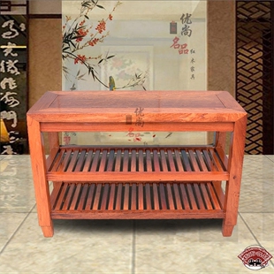 缅甸花梨木鞋 柜多层多功能换鞋 凳实木可坐中式 现代简约置物架 架鞋