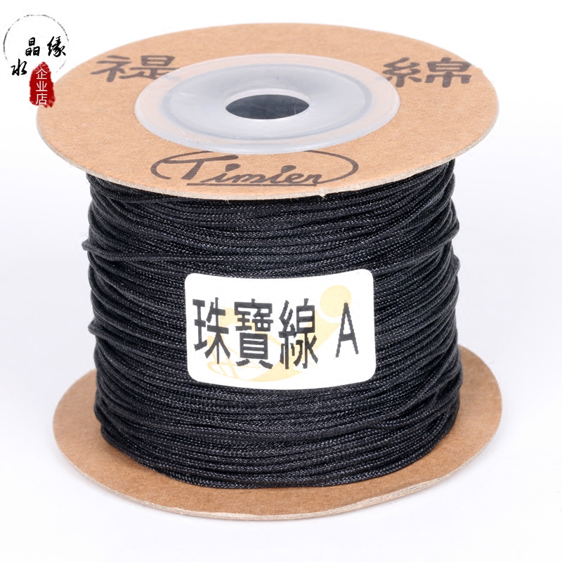 IMPORTED BUDDHA BEAD LINE COTTON LINE A JADE LINE 1MM STAR AND MOON LINE NON-ELASTIC BEADED LINE WOVEN JADE LINE PENDANT ROPE