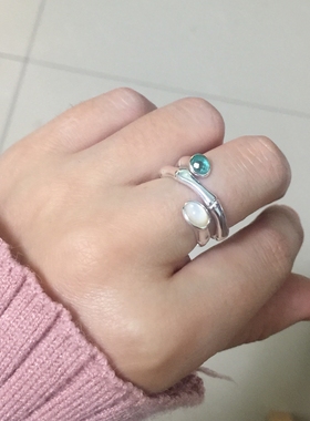 银时代饰品多层复古唯美风女戒