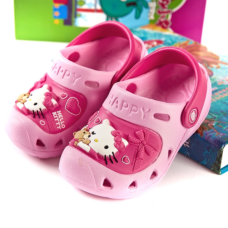 Pantoufles enfants en autre HELLO KITTY pour été - semelle autre - Ref 1036078 Image 1