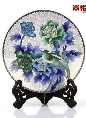 景泰蓝圆盘掐丝珐琅商务工艺品