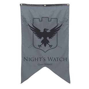 外贸权力游戏旗帜Game Of Thrones The Night's Watch Sigil Flag