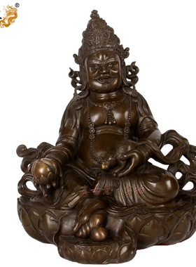 纯铜密宗尼泊尔大黑天佛像黄财神
