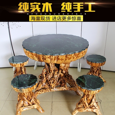 Duoxiu root khắc cửa hàng gỗ rắn rễ khắc bàn trà Jinsi Nanmu bể cá bàn trà nước Kung Fu bộ trà gây sốc - Các món ăn khao khát gốc bộ ghế gốc cây
